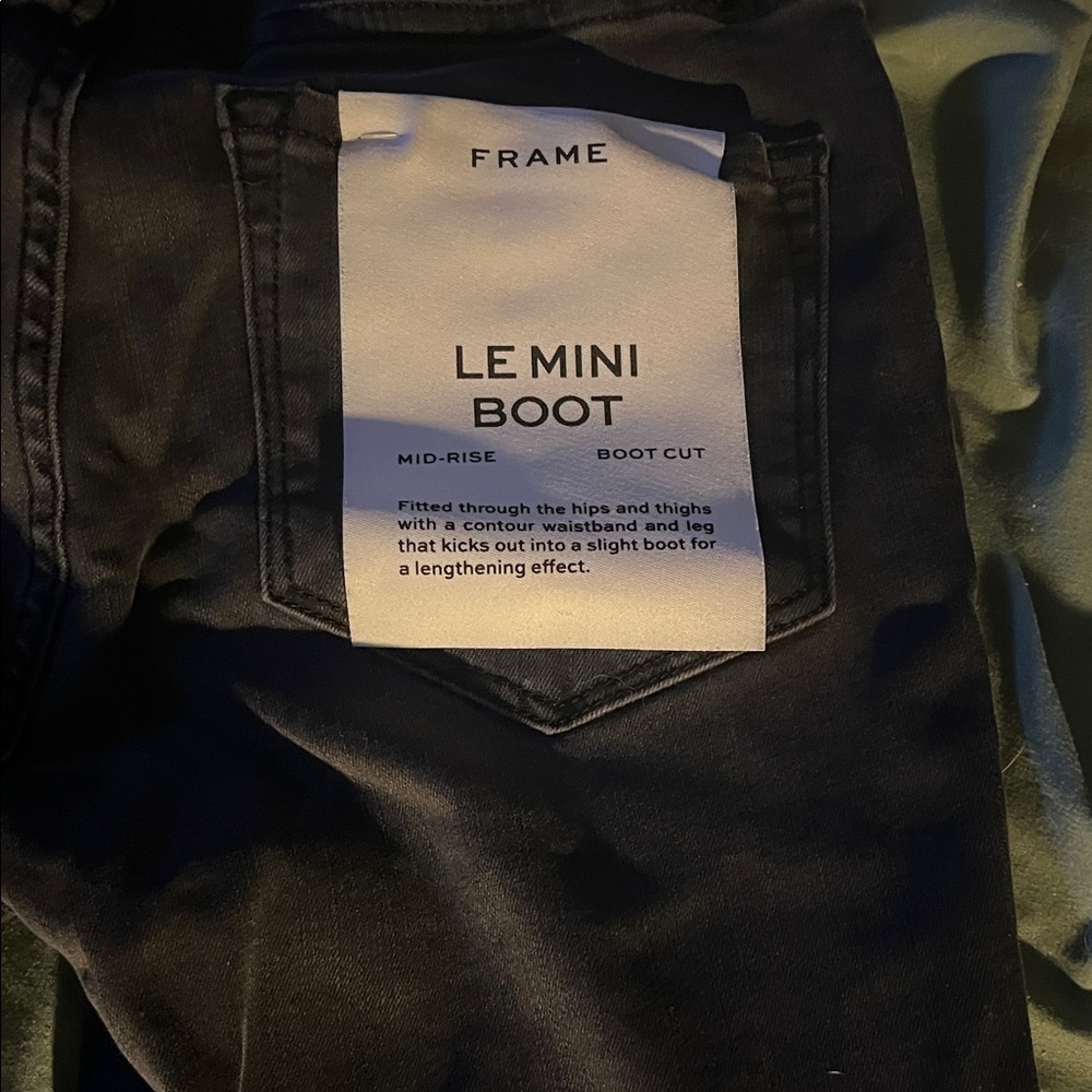 Frame Denim Women's Black Boot Cut Jeans
